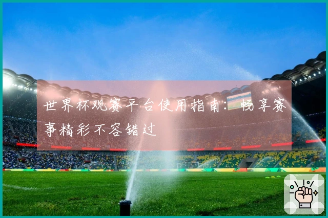 世界杯观赛平台使用指南：畅享赛事精彩不容错过
